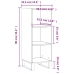 Aparador de madera de ingeniería roble Sonoma 34,5x32,5x90 cm