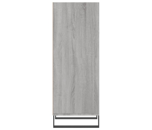 Aparador de madera de ingeniería gris Sonoma 34,5x32,5x90 cm