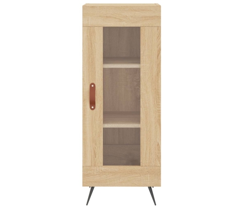 Aparador madera contrachapada color roble Sonoma 34,5x34x90 cm