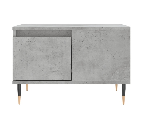 Mesa de centro madera contrachapada gris hormigón 55x55x36,5 cm