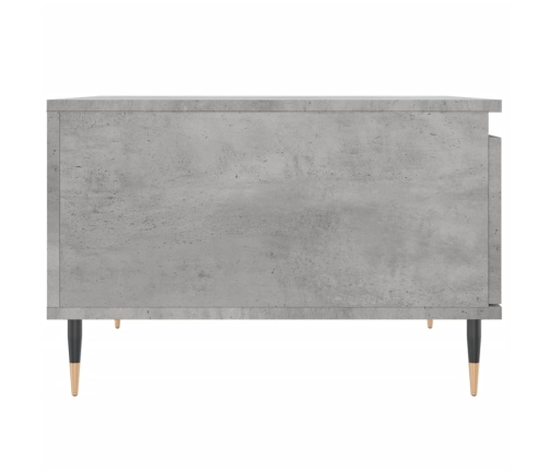 Mesa de centro madera contrachapada gris hormigón 55x55x36,5 cm