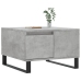 Mesa de centro madera contrachapada gris hormigón 55x55x36,5 cm