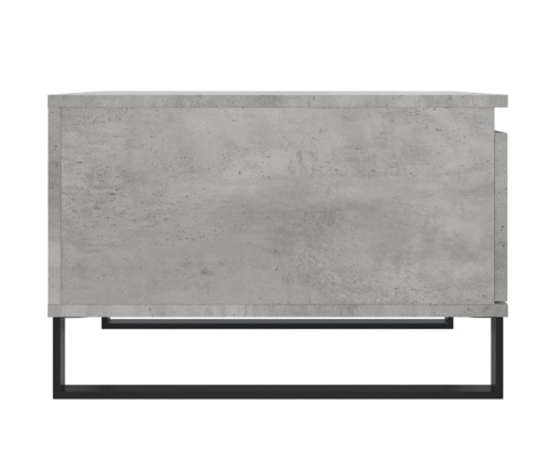 Mesa de centro madera contrachapada gris hormigón 55x55x36,5 cm