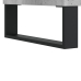 Mesa de centro madera contrachapada gris hormigón 55x55x36,5 cm