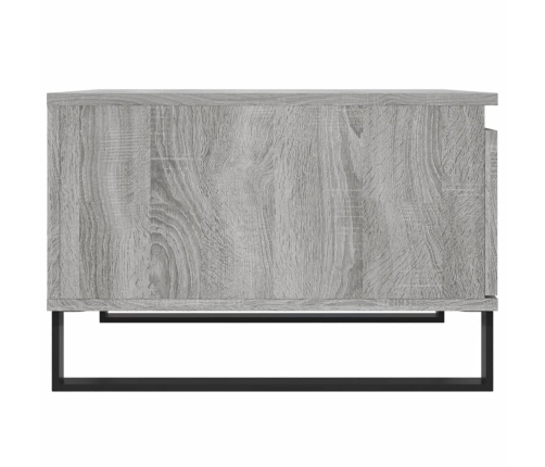 Mesa de centro madera contrachapada gris Sonoma 55x55x36,5 cm