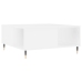 Mesa de centro madera contrachapada blanco 80x80x36,5 cm