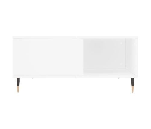 Mesa de centro madera contrachapada blanco 80x80x36,5 cm