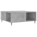 vidaXL Mesa de centro madera contrachapada gris hormigón 80x80x36,5 cm