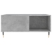 vidaXL Mesa de centro madera contrachapada gris hormigón 80x80x36,5 cm