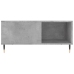 vidaXL Mesa de centro madera contrachapada gris hormigón 80x80x36,5 cm