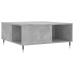 vidaXL Mesa de centro madera contrachapada gris hormigón 80x80x36,5 cm