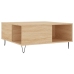 Mesa de centro madera contrachapada roble Sonoma 80x80x36,5 cm