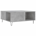 Mesa de centro madera contrachapada gris hormigón 80x80x36,5 cm