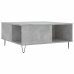 Mesa de centro madera contrachapada gris hormigón 80x80x36,5 cm