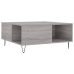 Mesa de centro madera contrachapada gris Sonoma 80x80x36,5 cm