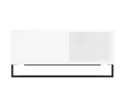 Mesa de centro madera contrachapada blanco 80x80x36,5 cm