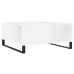 Mesa de centro madera contrachapada blanco 80x80x36,5 cm