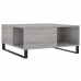 Mesa de centro madera contrachapada gris Sonoma 80x80x36,5 cm