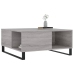 Mesa de centro madera contrachapada gris Sonoma 80x80x36,5 cm