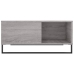 Mesa de centro madera contrachapada gris Sonoma 80x80x36,5 cm