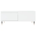 Mesa de centro madera contrachapada blanco 90x50x36,5 cm