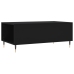 Mesa de centro madera contrachapada negro 90x50x36,5 cm