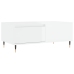 Mesa de centro madera contrachapada blanco brillo 90x50x36,5 cm