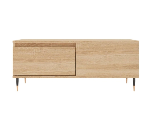 Mesa de centro madera contrachapada roble Sonoma 90x50x36,5 cm