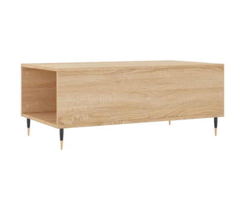 Mesa de centro madera contrachapada roble Sonoma 90x50x36,5 cm