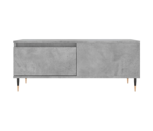 Mesa de centro madera contrachapada gris hormigón 90x50x36,5 cm