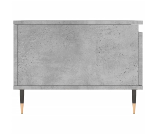 Mesa de centro madera contrachapada gris hormigón 90x50x36,5 cm