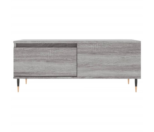 Mesa de centro madera contrachapada gris Sonoma 90x50x36,5 cm