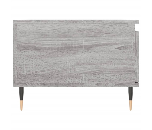 Mesa de centro madera contrachapada gris Sonoma 90x50x36,5 cm