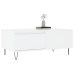 Mesa de centro madera contrachapada blanco 90x50x36,5 cm