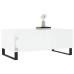 Mesa de centro madera contrachapada blanco 90x50x36,5 cm