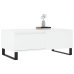 Mesa de centro madera contrachapada blanco 90x50x36,5 cm