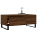 Mesa de centro madera contrachapada marrón roble 90x50x36,5 cm