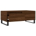 Mesa de centro madera contrachapada marrón roble 90x50x36,5 cm