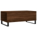 Mesa de centro madera contrachapada marrón roble 90x50x36,5 cm