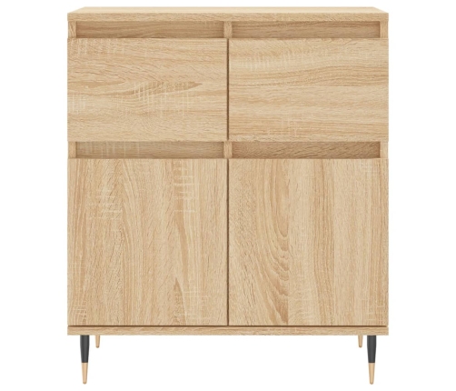 Aparador de madera contrachapada roble Sonoma 60x35x70 cm