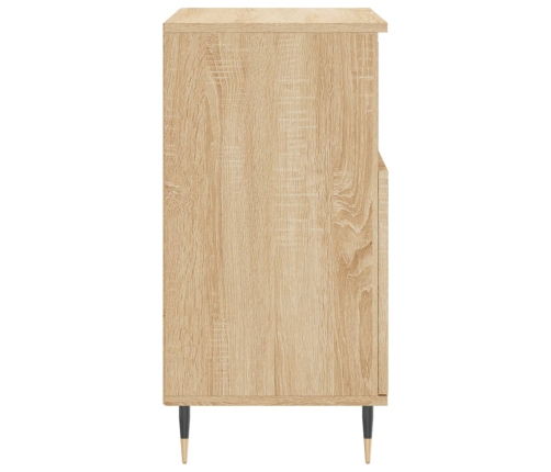 Aparador de madera contrachapada roble Sonoma 60x35x70 cm