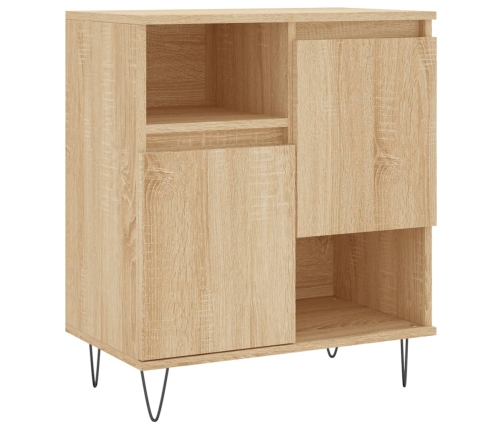 Aparador de madera contrachapada roble Sonoma 60x35x70 cm