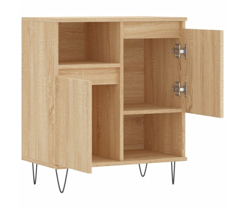 Aparador de madera contrachapada roble Sonoma 60x35x70 cm