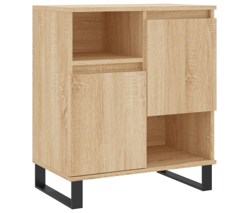 Aparador de madera contrachapada roble Sonoma 60x35x70 cm