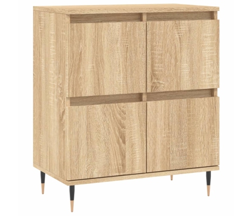 Aparador de madera contrachapada roble Sonoma 60x35x70 cm