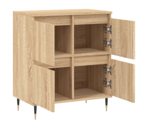 Aparador de madera contrachapada roble Sonoma 60x35x70 cm