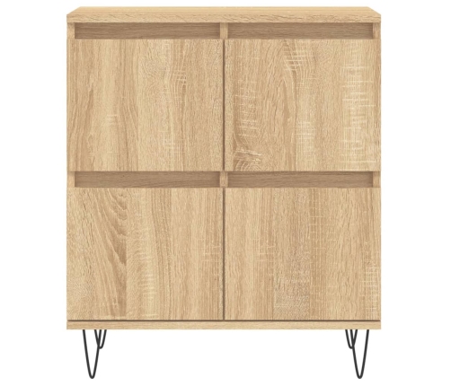 Aparador de madera contrachapada roble Sonoma 60x35x70 cm