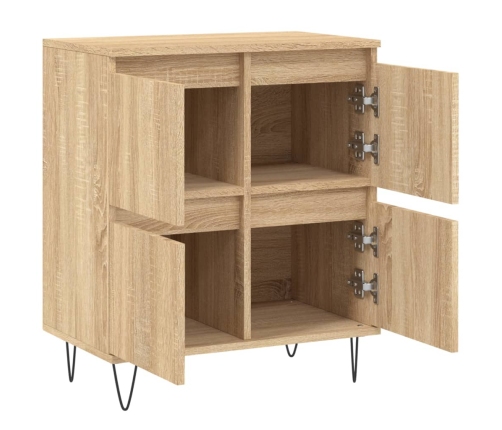 Aparador de madera contrachapada roble Sonoma 60x35x70 cm