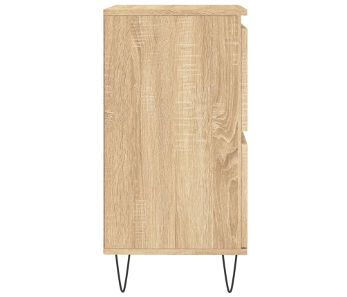 Aparador de madera contrachapada roble Sonoma 60x35x70 cm