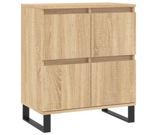 Aparador de madera contrachapada roble Sonoma 60x35x70 cm